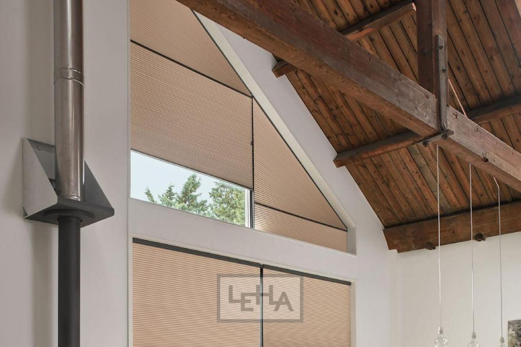 Pleated blinds for atypical shapes