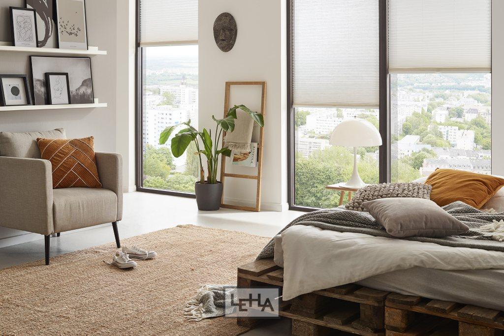 Pleated blinds for common windows and doors